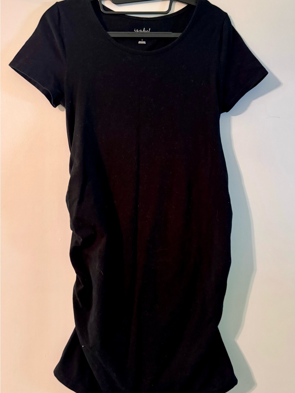 Basic Black Maternity T-Shirt Dress